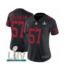Women's San Francisco 49ers #57 Dre Greenlaw Black Vapor Untouchable Limited Player Super Bowl LIV Bound Football Jersey