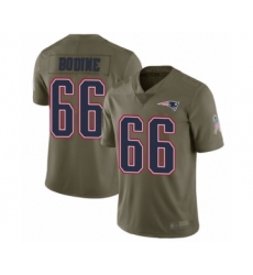 Youth New England Patriots #66 Russell Bodine Limited Olive 2017 Salute to Service Football Jersey