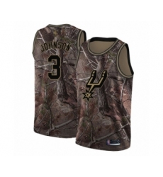 Youth San Antonio Spurs #3 Keldon Johnson Swingman Camo Realtree Collection Basketball Jersey