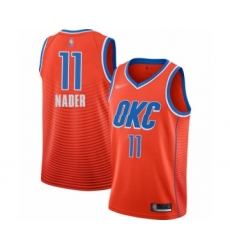 Youth Oklahoma City Thunder #11 Abdel Nader Swingman Orange Finished Basketball Jersey - Statement Edition