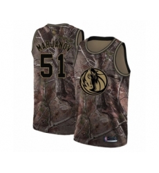 Women's Dallas Mavericks #51 Boban Marjanovic Swingman Camo Realtree Collection Basketball Jersey