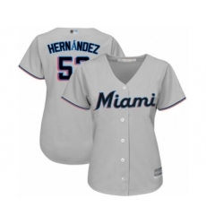 Women's Miami Marlins #61 Adam Conley Authentic Blue Alternate 1 Cool Base Baseball Player Jersey