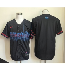 Men's Toronto Blue Jays Blank Navy 2024 City Connect Limited Stitched Baseball Jersey
