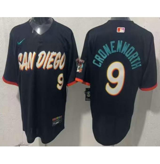 Men's San Diego Padres #9 Jake Cronenworth Black 2026 City Connect Stadium Jersey