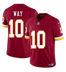 Men's Washington Commanders #10 Tress Way Burgundy 2026 F.U.S.E. Vapor Limited Football Stitched Jersey