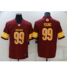 Men's Washington Commanders #99 Chase Young 2022 Burgundy Game Stitched Jersey