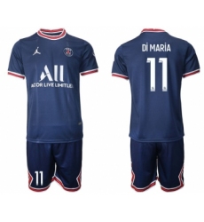 Men 2021-2022 Club Paris St German home blue 11 Soccer Jersey