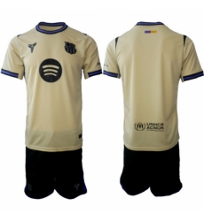 Men FC Barcelona 2026 Soccer Jerseys Beige BLANK