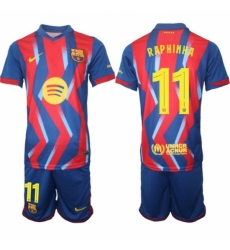 Men FC Barcelona 2026 Soccer Jerseys RedBlue #11 RAPHINHA (2)