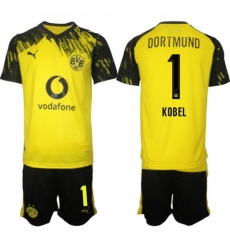 Men Borussia Dortmund 2026 Soccer Jerseys Yellow #1 KOBEL