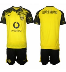 Men Borussia Dortmund 2026 Soccer Jerseys Yellow BLANK
