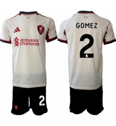 Men Liverpool 2026 Soccer Jerseys Beige #2 GOMEZ