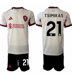 Men Liverpool 2026 Soccer Jerseys Beige #21 TSIMIKAS