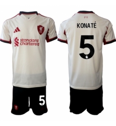 Men Liverpool 2026 Soccer Jerseys Beige #5 KONATE