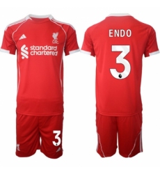 Men Liverpool 2026 Soccer Jerseys Red #3 ENDO