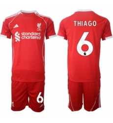Men Liverpool 2026 Soccer Jerseys Red #6 THIAGO