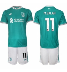 Men Liverpool 2026 Soccer Jerseys Teal #11 M.SALAH