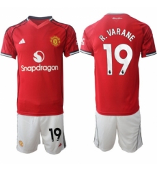 Men Manchester United 2026 Soccer Jerseys Red #19 R.VARANE