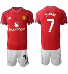 Men Manchester United 2026 Soccer Jerseys Red #7 MOUNT