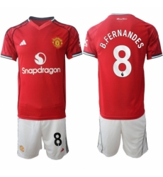 Men Manchester United 2026 Soccer Jerseys Red #8 B.FERNANDES