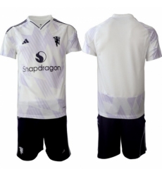 Men Manchester United 2026 Soccer Jerseys WhitePurple