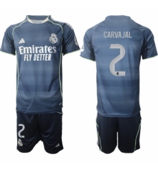 Men Real Madrid 2026 Soccer Jerseys DarkBlue #2 CARVAJAL