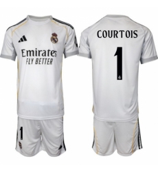 Men Real Madrid 2026 Soccer Jerseys White #1 COURTOIS (2)