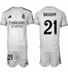 Men Real Madrid 2026 Soccer Jerseys White #21 BRAHIM (2)