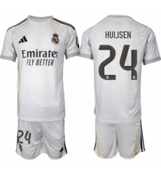 Men Real Madrid 2026 Soccer Jerseys White #24 HUIJSEN