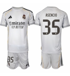 Men Real Madrid 2026 Soccer Jerseys White #35 ASENCIO