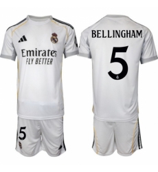 Men Real Madrid 2026 Soccer Jerseys White #5 BELLINGHAM (2)