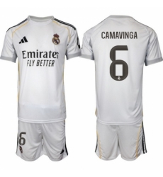 Men Real Madrid 2026 Soccer Jerseys White #6 CAMAVINGA