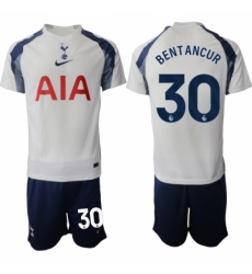 Men Tottenham Hotspur 2026 Soccer Jerseys White #30 BENTANCUR
