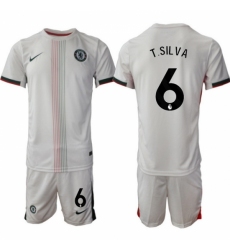 Men Chelsea 2026 Soccer Jerseys White #6 T.SILVA