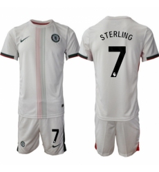 Men Chelsea 2026 Soccer Jerseys White #7 STERLING