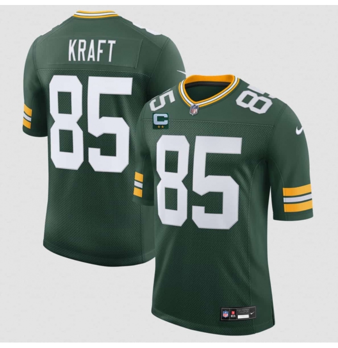 Men's Green Bay Packers #85 Tucker Kraft Green 2026 With 2-Star C New Vapor Untouchable Limited Football Stitched Jersey