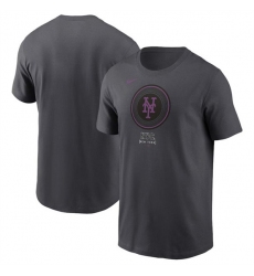 Men's New York Mets Charcoal 2024 City Connect Large Logo T-Shirt