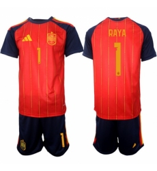 Spain 2026 FIFA World Cup Soccer Jersey Red #1 RAYA