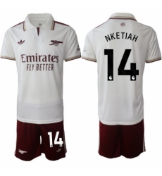 Men Arsenal 2026 Soccer Jerseys White #14 NKETIAH