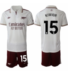 Men Arsenal 2026 Soccer Jerseys White #15 KIWIOR