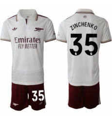 Men Arsenal 2026 Soccer Jerseys White #35 ZINCHENKO