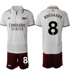 Men Arsenal 2026 Soccer Jerseys White #8 ODEGAARD
