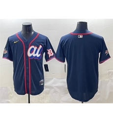 Men's American League Detroit Tigers Blank Navy 2025 All-Star Edition Limited Stitched Baseball Jersey