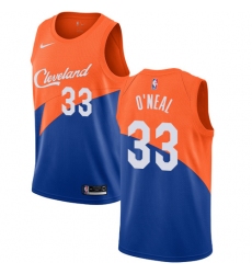 Women's Nike Cleveland Cavaliers #33 Shaquille O'Neal Swingman Blue NBA Jersey - City Edition