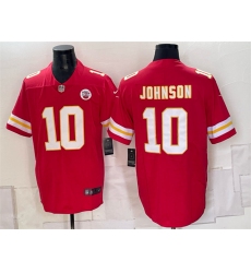 Men’s Kansas City Chiefs #10 Emmett Johnson Red 2026 Vapor Untouchable Limited Stitched Football Jersey