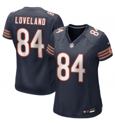 Women Chicago Bears #84 Colston Loveland Navy F.U.S.E. Vapor Untouchable Limited Stitched Football Jersey