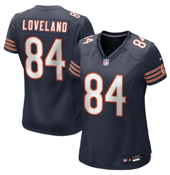 Women Chicago Bears #84 Colston Loveland Navy F.U.S.E. Vapor Untouchable Limited Stitched Football Jersey