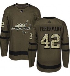 Youth Adidas Washington Capitals #42 Martin Fehervary Authentic Red USA Flag Fashion NHL Jersey