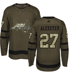 Youth Adidas Washington Capitals #67 Riley Sutter Authentic Green Salute to Service NHL Jersey
