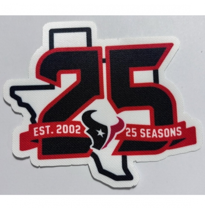 Texans 25TH Anniversary Seasons Patch II Biaog